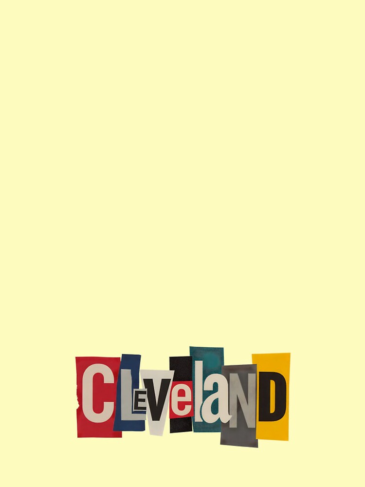 Thumbnail 4 of 4, iPhone Case, Cleveland Cut-Out Ransom Note Typography designed and sold by ThreadRiotTees.