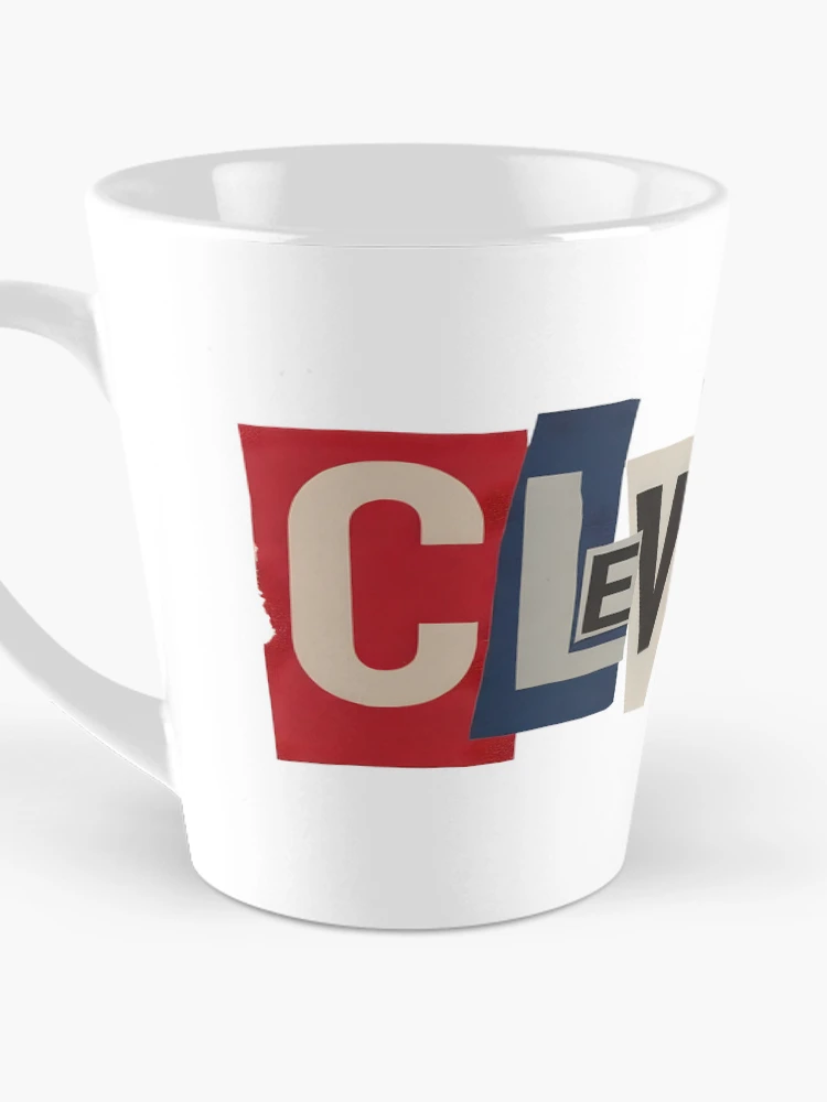 Thumbnail 3 of 4, Coffee Mug, Cleveland Cut-Out Ransom Note Typography designed and sold by ThreadRiotTees.