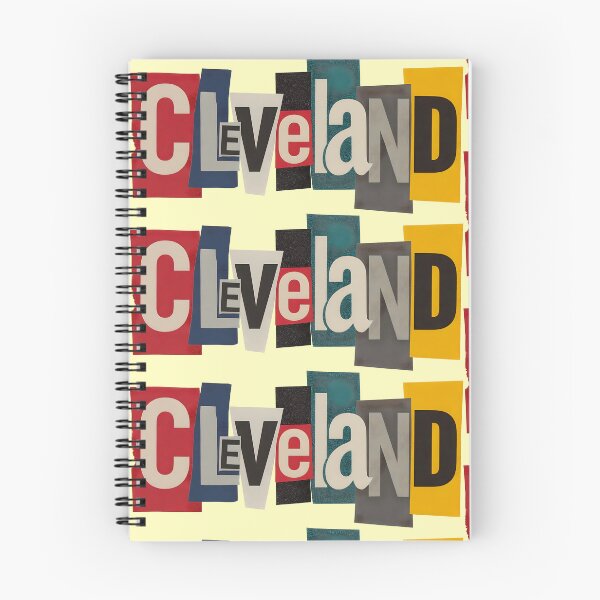 Item preview, Cleveland Cut-Out Ransom Note Typography designed and sold by ThreadRiotTees.