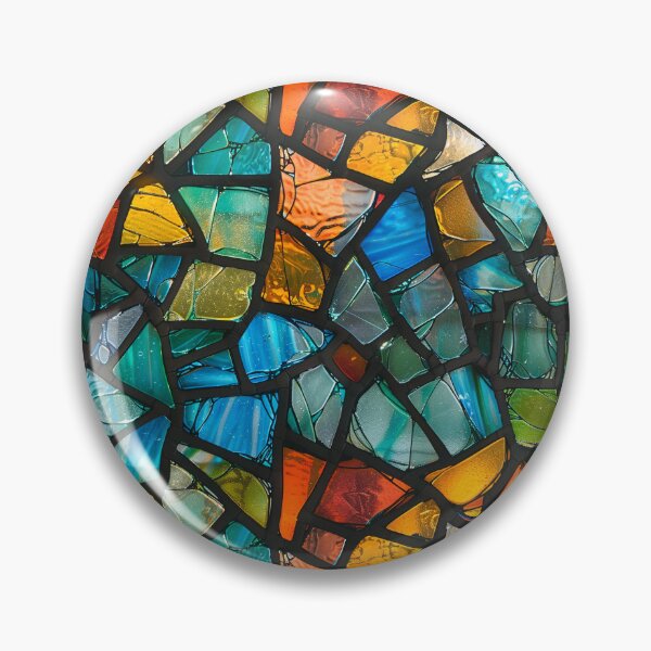 Item preview, Vibrant Broken Stained Glass Mosaic Pattern designed and sold by NTGUILTY.