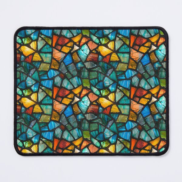Item preview, Vibrant Broken Stained Glass Mosaic Pattern designed and sold by NTGUILTY.