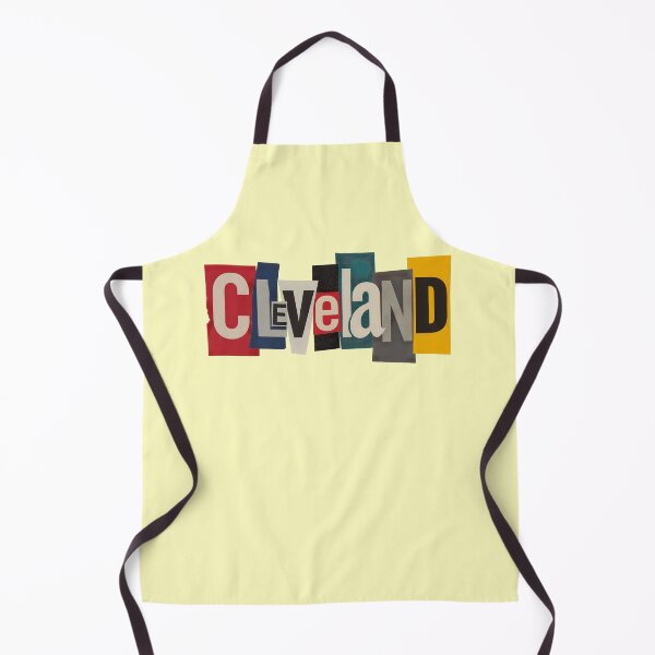 Item preview, Cleveland Cut-Out Ransom Note Typography designed and sold by ThreadRiotTees.