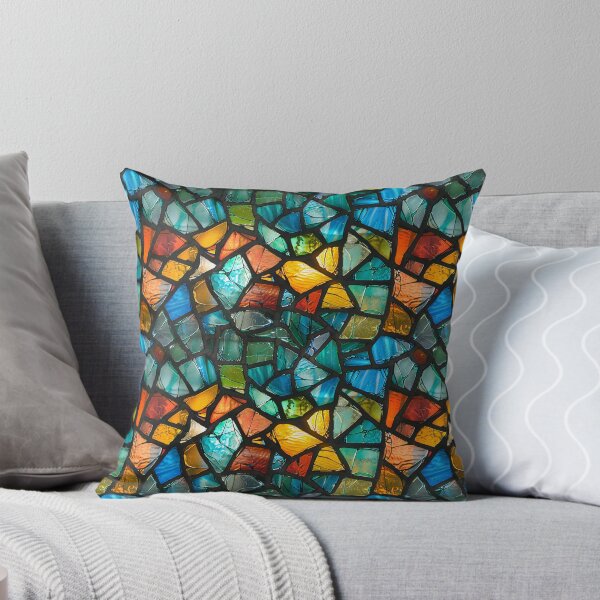 Item preview, Vibrant Broken Stained Glass Mosaic Pattern designed and sold by NTGUILTY.