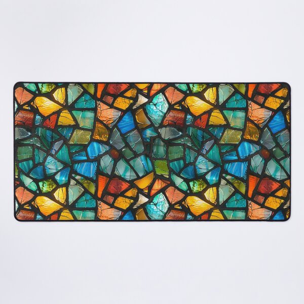Item preview, Vibrant Broken Stained Glass Mosaic Pattern designed and sold by NTGUILTY.