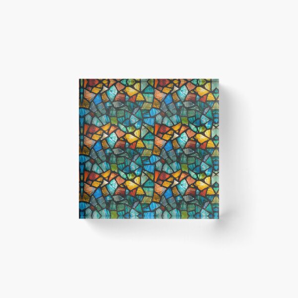 Item preview, Vibrant Broken Stained Glass Mosaic Pattern designed and sold by NTGUILTY.