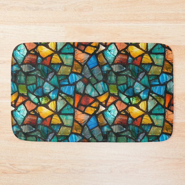 Item preview, Vibrant Broken Stained Glass Mosaic Pattern designed and sold by NTGUILTY.