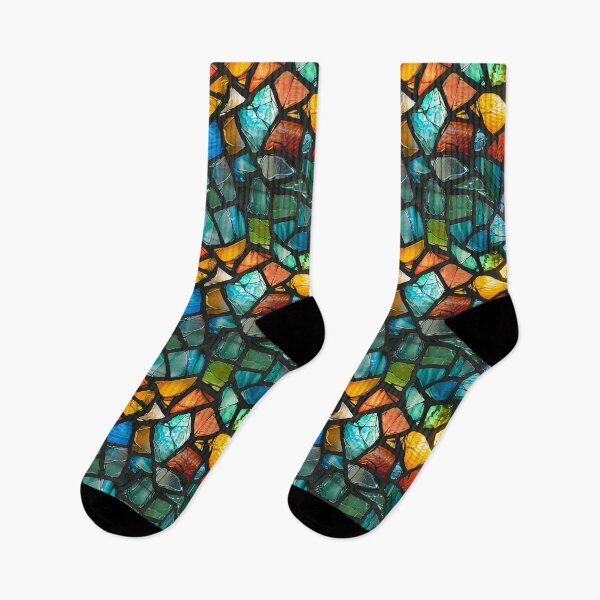 Item preview, Vibrant Broken Stained Glass Mosaic Pattern designed and sold by NTGUILTY.