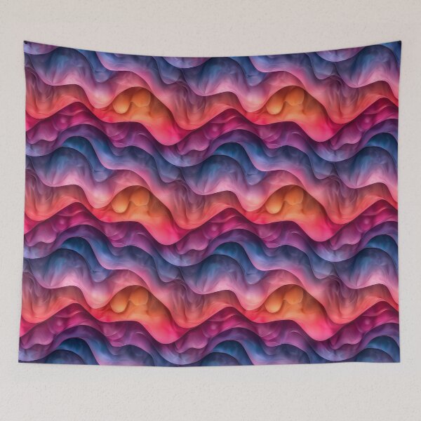 Item preview, Vibrant Fluid Wavy Gradient Abstract Pattern designed and sold by NTGUILTY.