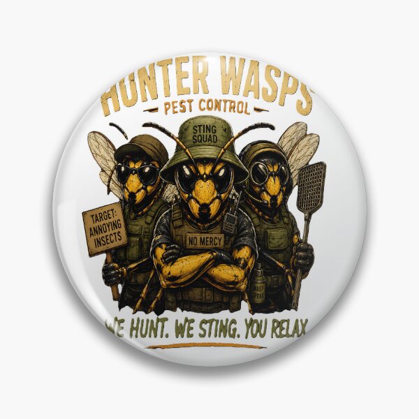 Item preview, vintage, hunter wasps, funny wasp designed and sold by amazouz1.