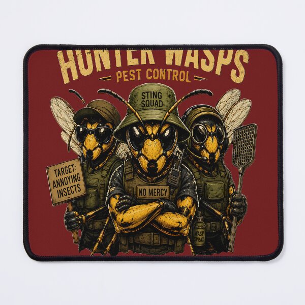 Item preview, vintage, hunter wasps, funny wasp designed and sold by amazouz1.