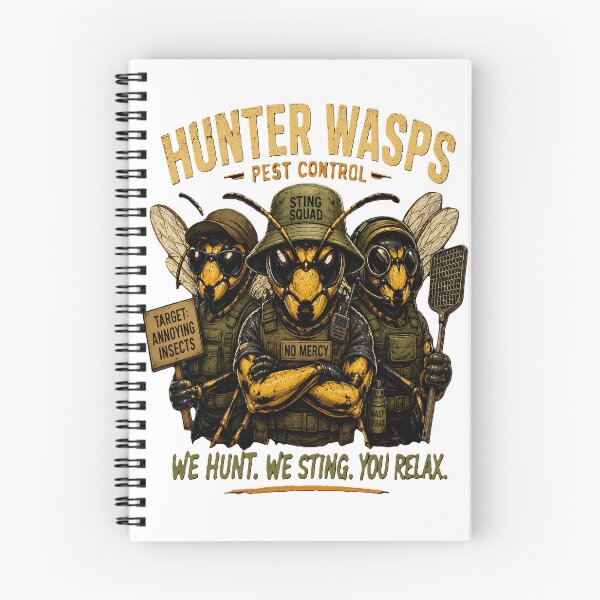Item preview, vintage, hunter wasps, funny wasp designed and sold by amazouz1.