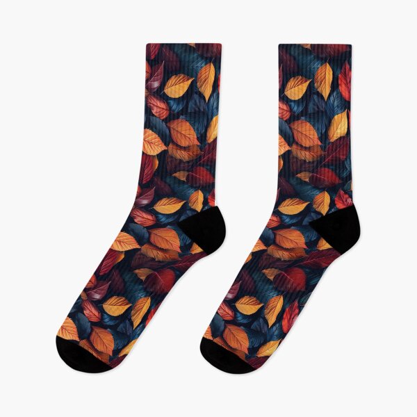 Item preview, Moody Autumn Leaves Seamless Botanical Pattern designed and sold by NTGUILTY.