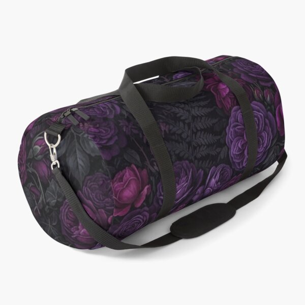 Item preview, Dark Purple Rose Garden Floral Pattern designed and sold by Owcomm.