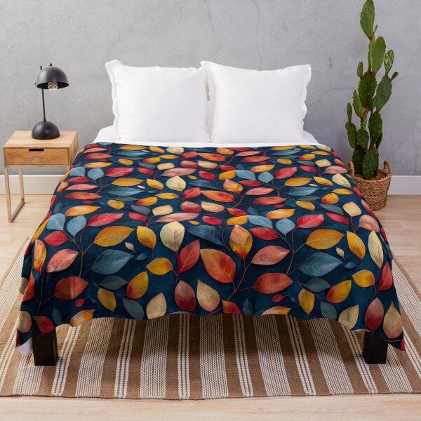 Item preview, Vibrant Autumn Botanical Leaves Seamless Pattern designed and sold by NTGUILTY.