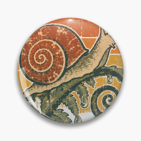 Item preview, Snail on the Dewy Fern Wild Animal Sun Faded Retro Art designed and sold by VisualArtsOasis.