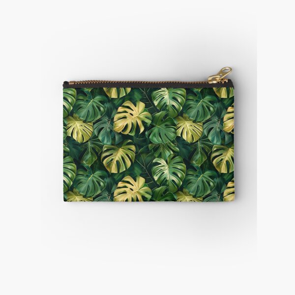 Item preview, Tropical Green Monstera Leaves Pattern designed and sold by NTGUILTY.