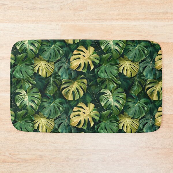 Item preview, Tropical Green Monstera Leaves Pattern designed and sold by NTGUILTY.