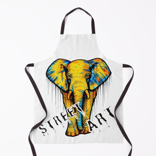 Item preview, Elephant Street Art – Bold Urban Wildlife Design designed and sold by SidneiSampaioStudio.
