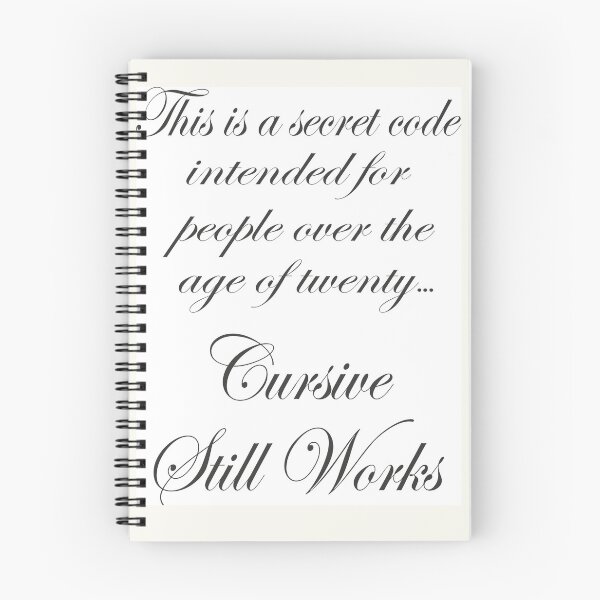 Item preview, Cursive works, if you're old enough designed and sold by purrtees.