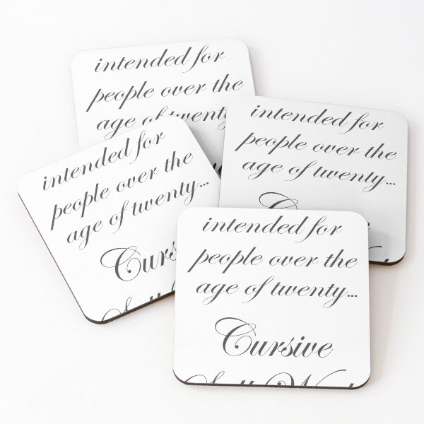 Item preview, Cursive works, if you're old enough designed and sold by purrtees.