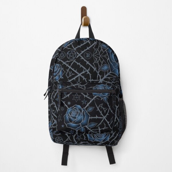 Item preview, Dark Blue Rose Geometric Occult Pattern designed and sold by Owcomm.