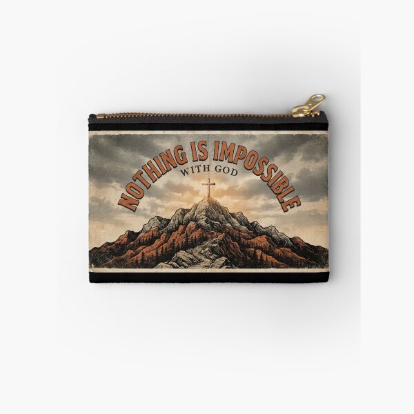Item preview, Nothing Is Impossible With God Vintage Mountain Landscape designed and sold by MantoSagrado.