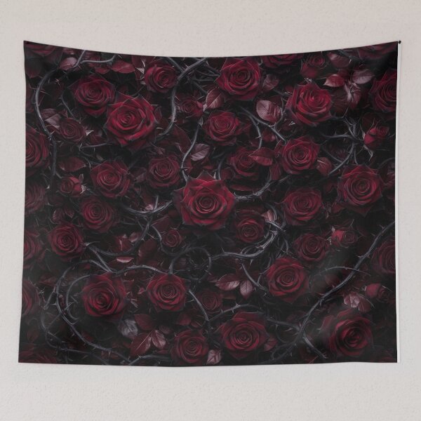 Item preview, Dark Red Roses And Black Thorns designed and sold by Owcomm.