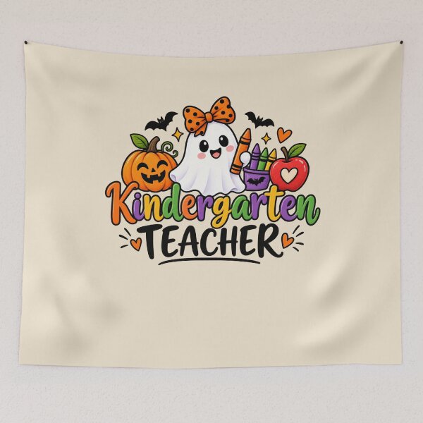 Item preview, Kindergarten Teacher Halloween Gift Cute Ghost Classroom Style designed and sold by Corvoria.