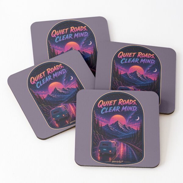 Item preview, Quiet Roads Clear Mind – Retro Camper Journey designed and sold by WakeUpByLP.