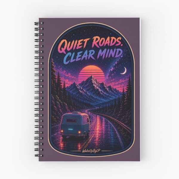 Item preview, Quiet Roads Clear Mind – Retro Camper Journey designed and sold by WakeUpByLP.