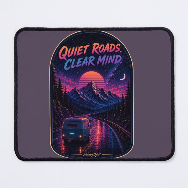 Item preview, Quiet Roads Clear Mind – Retro Camper Journey designed and sold by WakeUpByLP.