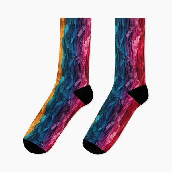 Item preview, Vibrant Wavy Rainbow Ribbon Abstract Pattern designed and sold by NTGUILTY.