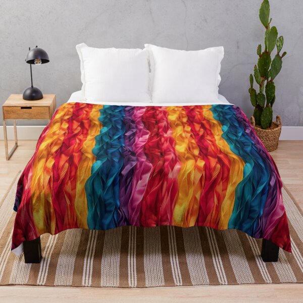 Item preview, Vibrant Wavy Rainbow Ribbon Abstract Pattern designed and sold by NTGUILTY.