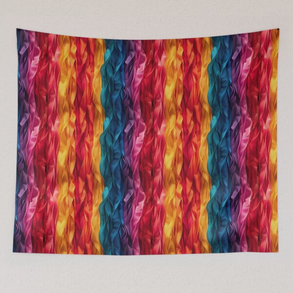 Item preview, Vibrant Wavy Rainbow Ribbon Abstract Pattern designed and sold by NTGUILTY.