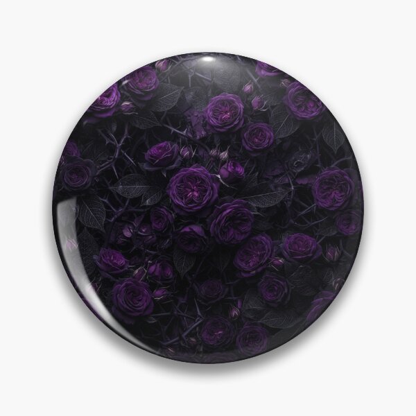 Item preview, Dark Purple Roses And Thorns Pattern designed and sold by Owcomm.