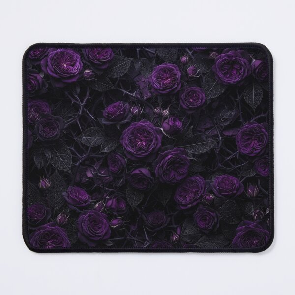 Item preview, Dark Purple Roses And Thorns Pattern designed and sold by Owcomm.
