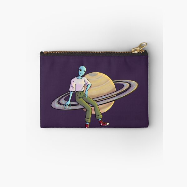 Item preview, Cute Blue Alien On Saturn Rings designed and sold by JimboTurtle.