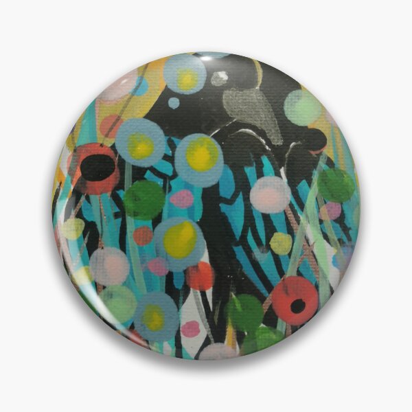 Item preview, Blackbirds among the Flowers designed and sold by GhostDogDesigns.