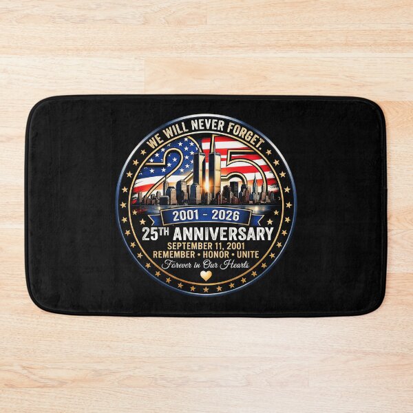 Item preview, Retro never forget 25th Anniversary September 11 2001 Memorial Day USA Flag designed and sold by gear-posters.