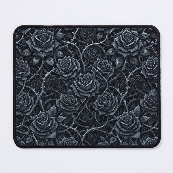 Item preview, Dark Metallic Roses And Thorny Vines Pattern designed and sold by Owcomm.
