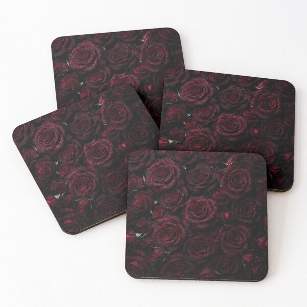 Item preview, Dark Crimson Rose Garden Floral Pattern designed and sold by Owcomm.