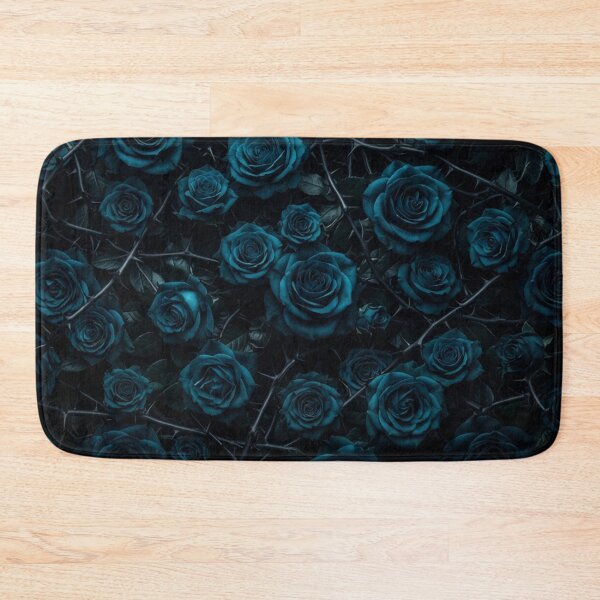 Item preview, Dark Teal Roses and Thorns Pattern designed and sold by Owcomm.