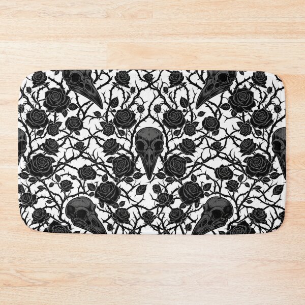Item preview, Dark Gothic Roses and Bird Skulls Pattern designed and sold by Owcomm.