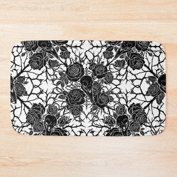Item preview, Dark Gothic Roses and Skulls Pattern designed and sold by Owcomm.