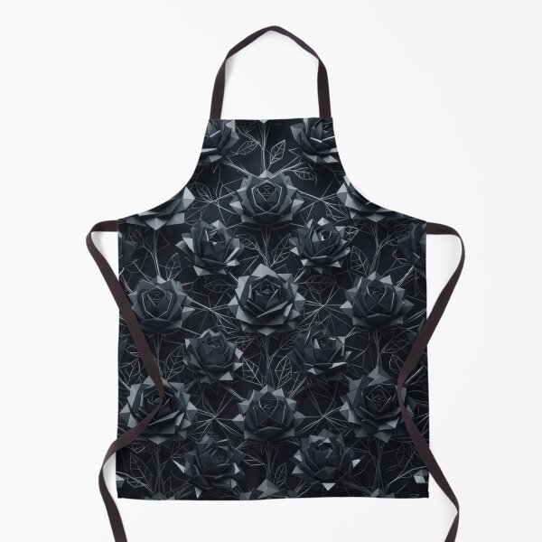 Item preview, Dark Geometric Origami Rose Garden Pattern designed and sold by Owcomm.