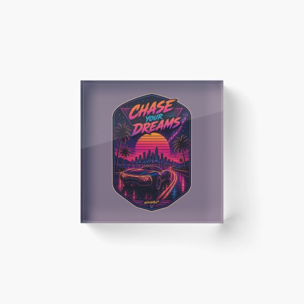 Item preview, Chase Your Dreams – Neon Roadster Journey designed and sold by WakeUpByLP.