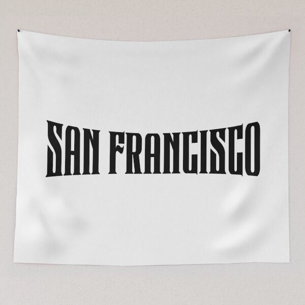 Item preview, San Francisco City Black Gothic Style Retro Typography designed and sold by FemmePod.