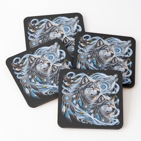 Item preview, Wind Wolves – Guardians of the Eternal Sky designed and sold by TroviTutto.