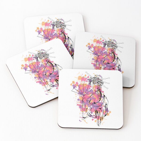 Artikelvorschau, Kimono Girl Stickertee entworfen und verkauft von EdieSeal.