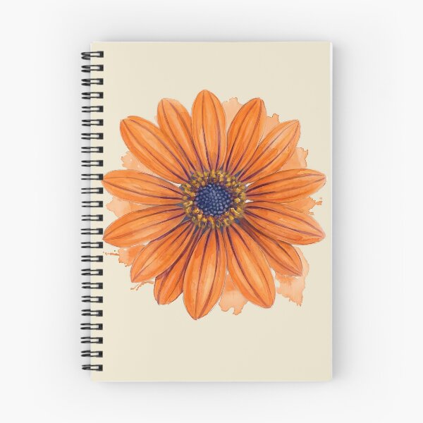 Item preview, Orange Daisy in Watercolor – Botanical Illustration designed and sold by SuperMama1973.